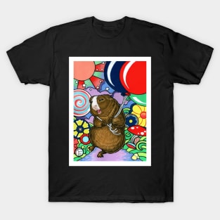 Happy Guinea Pig With Balloons T-Shirt